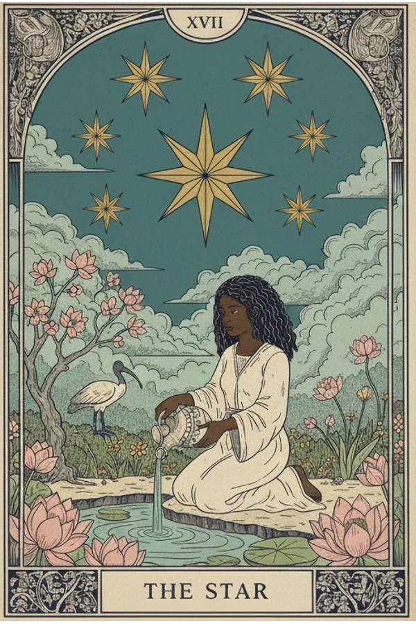 The Star — original Aura Guide Alchemy Tarot artwork